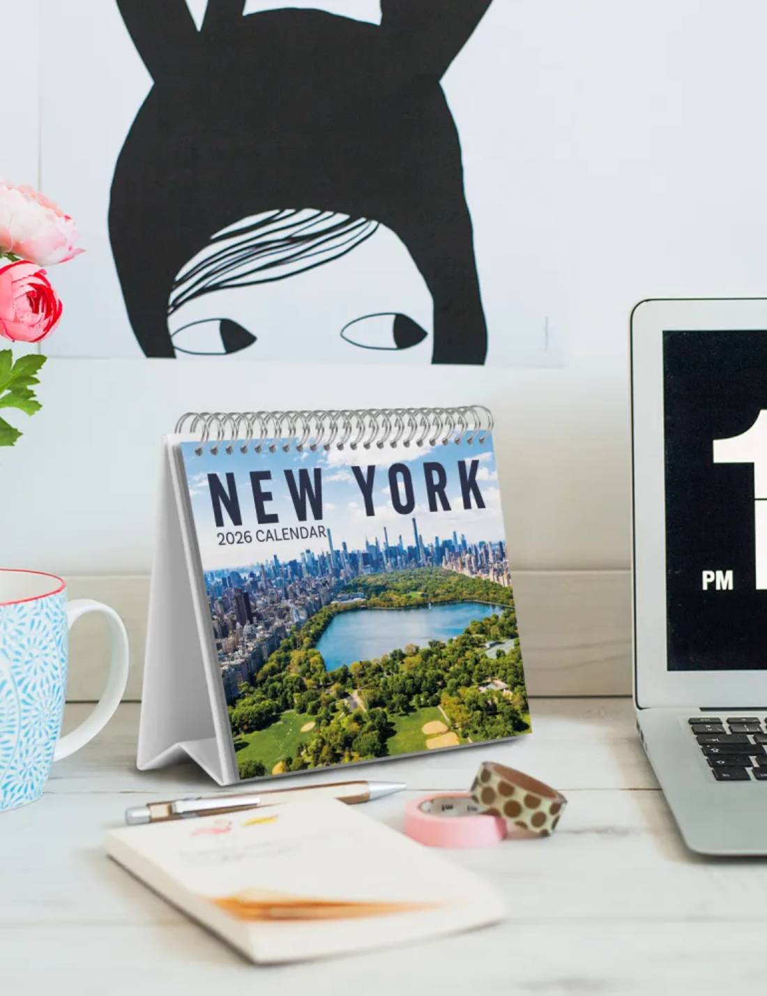 Calendario Da Tavolo 2026 New York 20cm