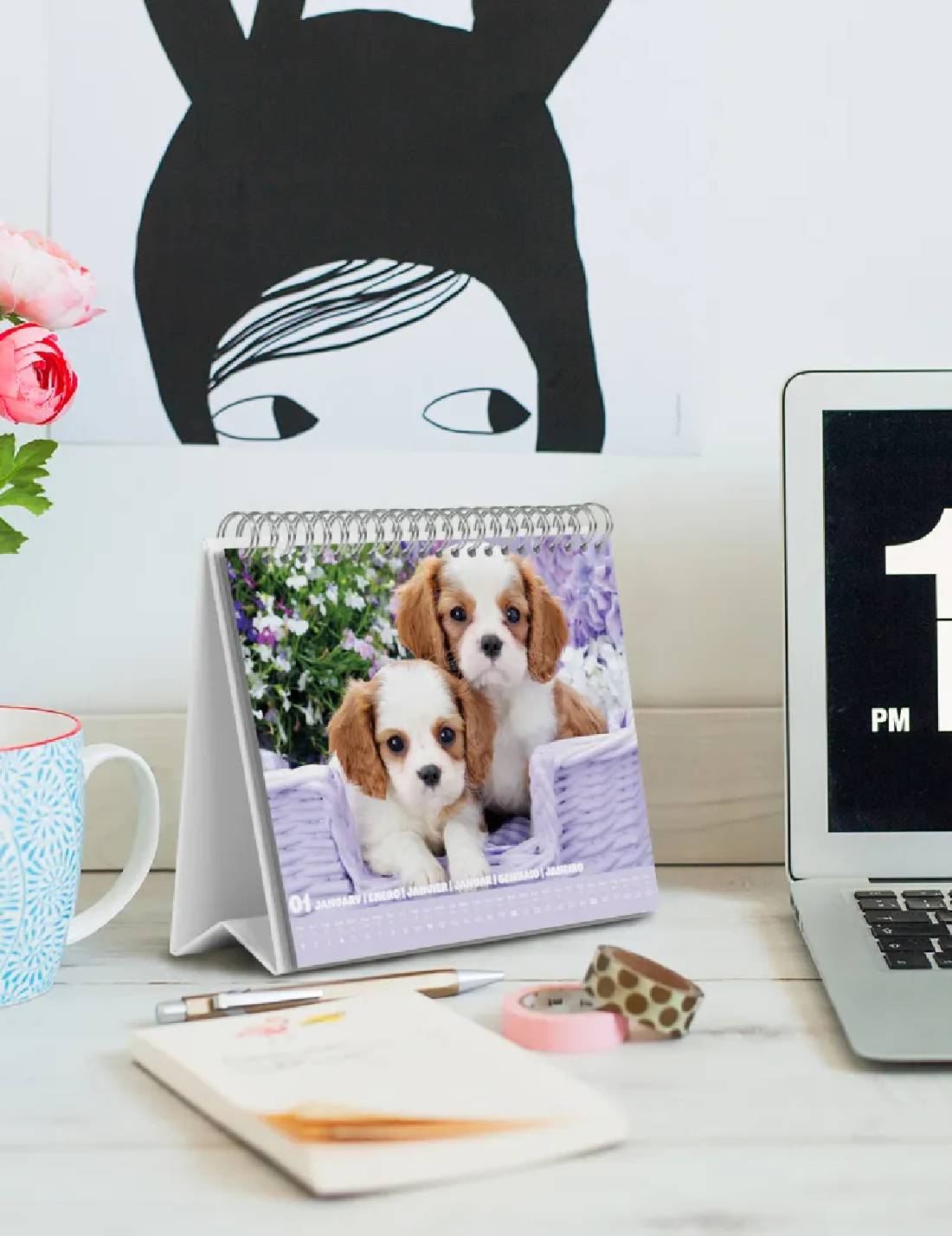 Calendario Da Tavolo 2026 Cuccioli 20cm