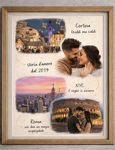 Cornice Personalizzabile Travel In Love 40cm