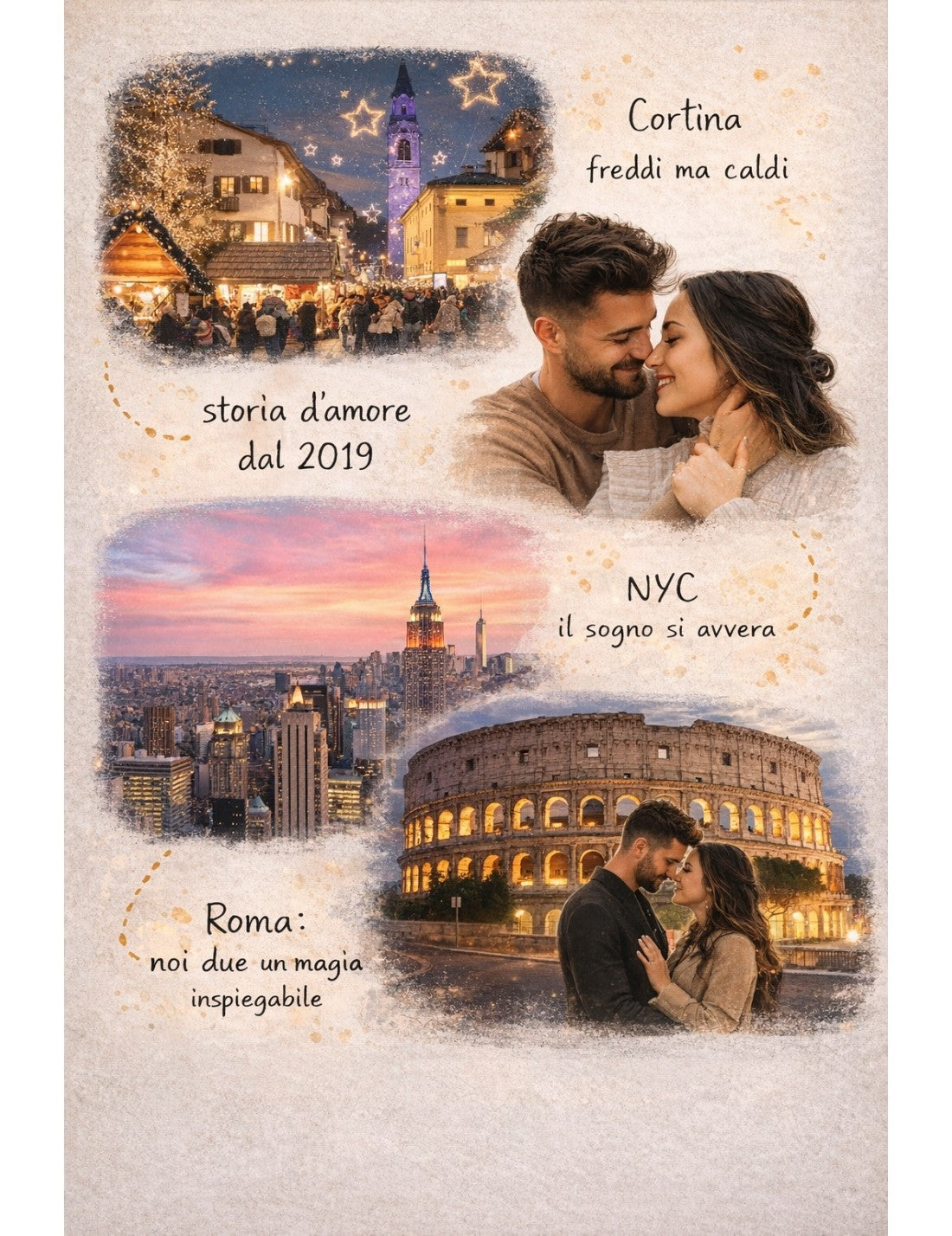 Cornice Personalizzabile Travel In Love 40cm