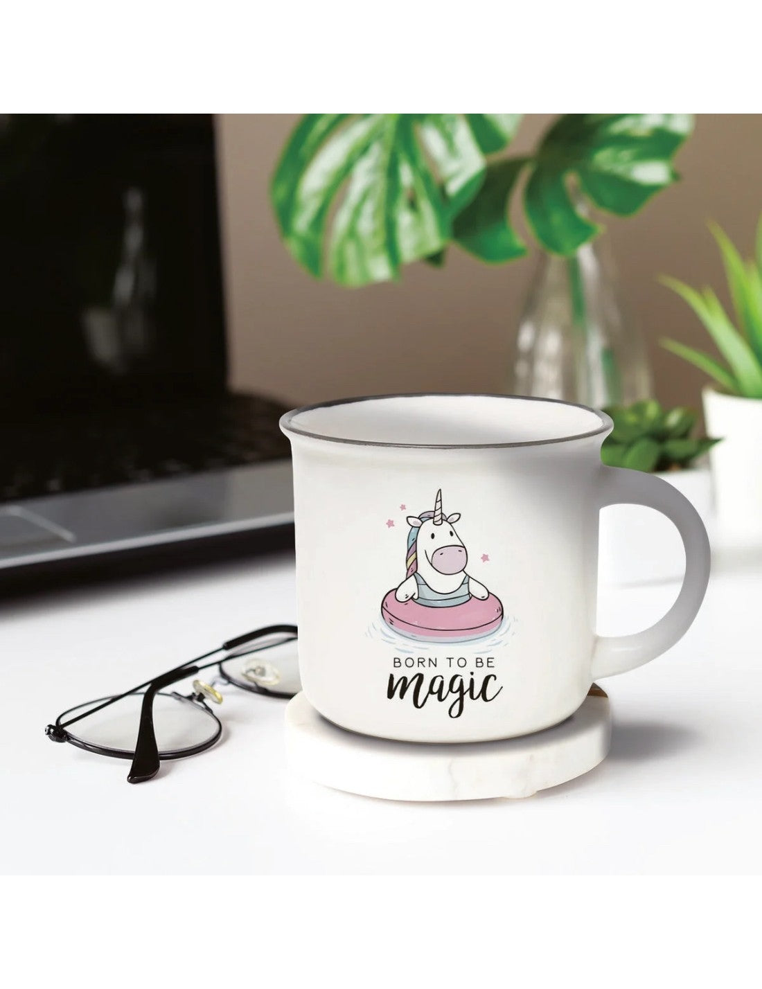 Tazza In Porcellana Unicorno Cup-puccino Legami Born To Be Magic