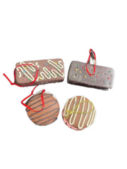 Addobbo Albero Di Natale Biscotti Gelato Al Cacao Prodotto Assortito