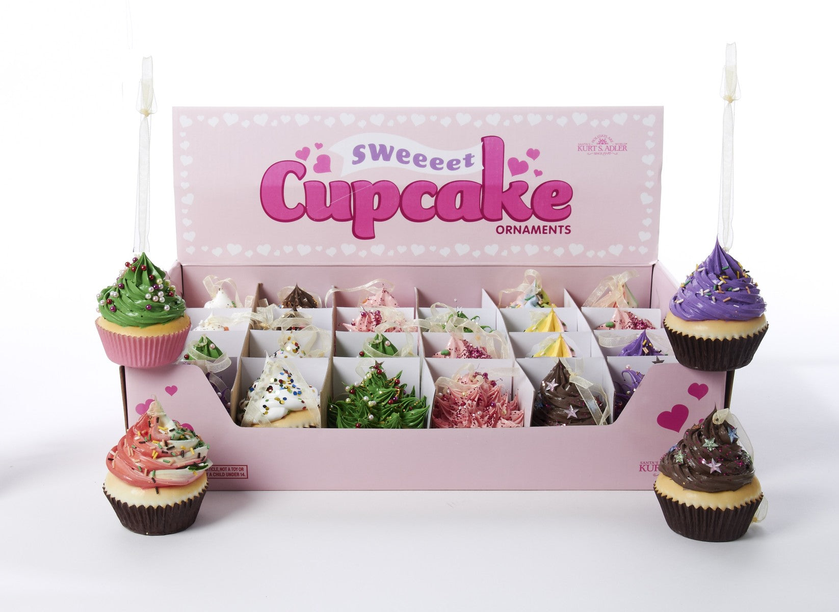 Addobbo Albero Di Natale Cupcake Colorati Prodotto Assortito