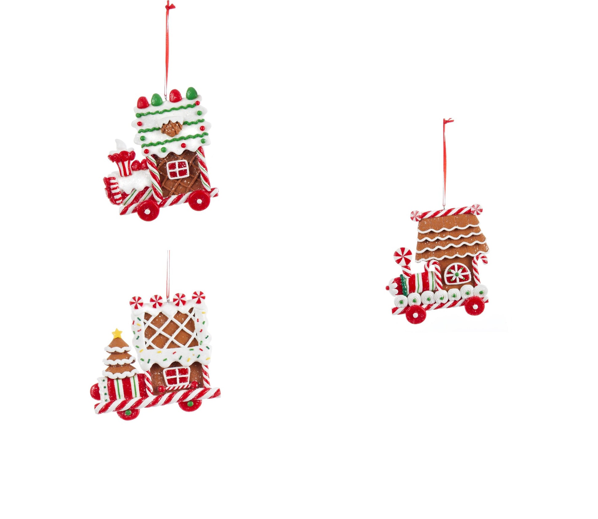 Addobbo Albero Di Natale Trenini Di Pan Di Zenzero Prodotto Assortito