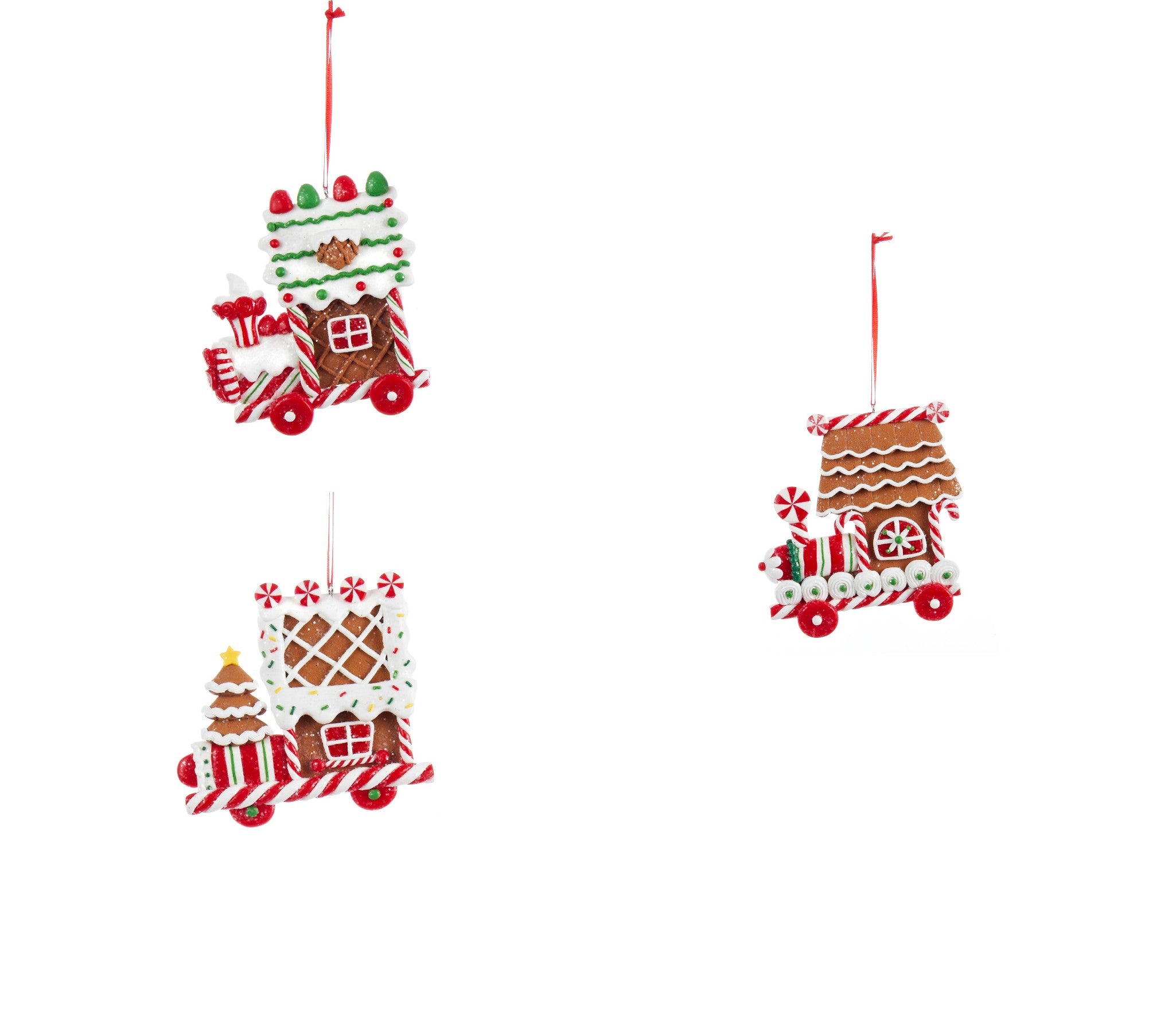 Addobbo Albero Di Natale Trenini Di Pan Di Zenzero Prodotto Assortito
