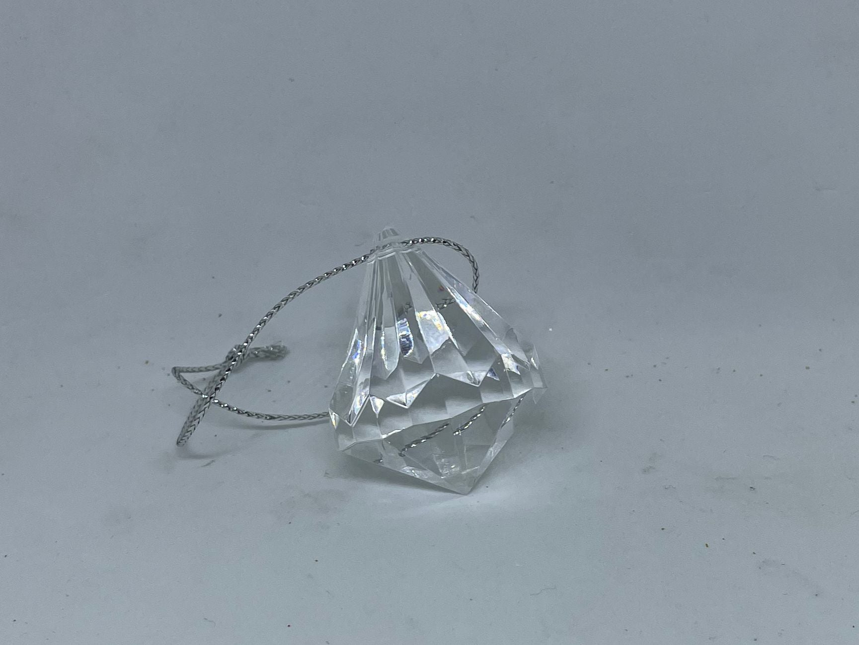 Addobbo Albero Di Natale Diamante In Vetro