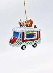 Addobbo Albero Di Natale Furgone Street Food Pizza 8cm