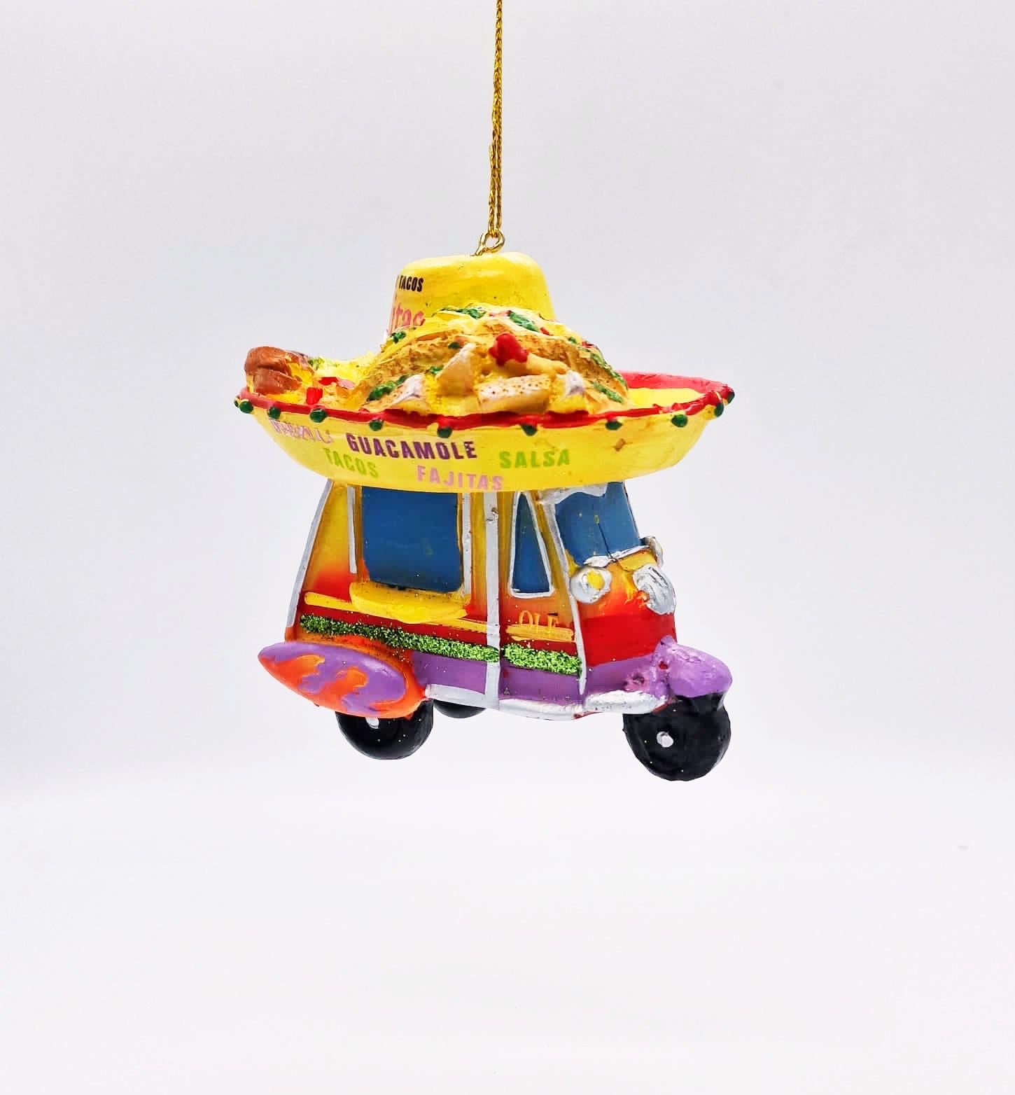 Addobbo Albero Di Natale Furgone Street Food Fajitas Tacos 8cm