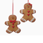 Addobbo Albero Di Natale Omini di Pan Di Zenzero Glitter Prodotto Assortito