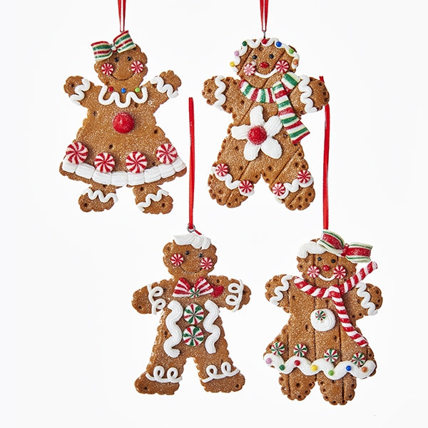 Addobbo Albero Di Natale Ragazzo/Ragazza Pan Di Zenzero Prodotto Assortito