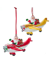 Addobbo Albero Di Natale Babbo Natale Aeroplanino Prodotto Assortito