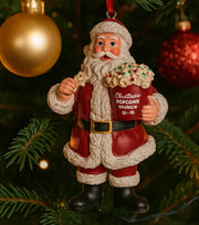 Addobbo Albero Di Natale Babbo Natale Con Pop Corn 10cm