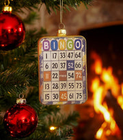 Addobbo Albero Di Natale In Vetro Bingo 11cm