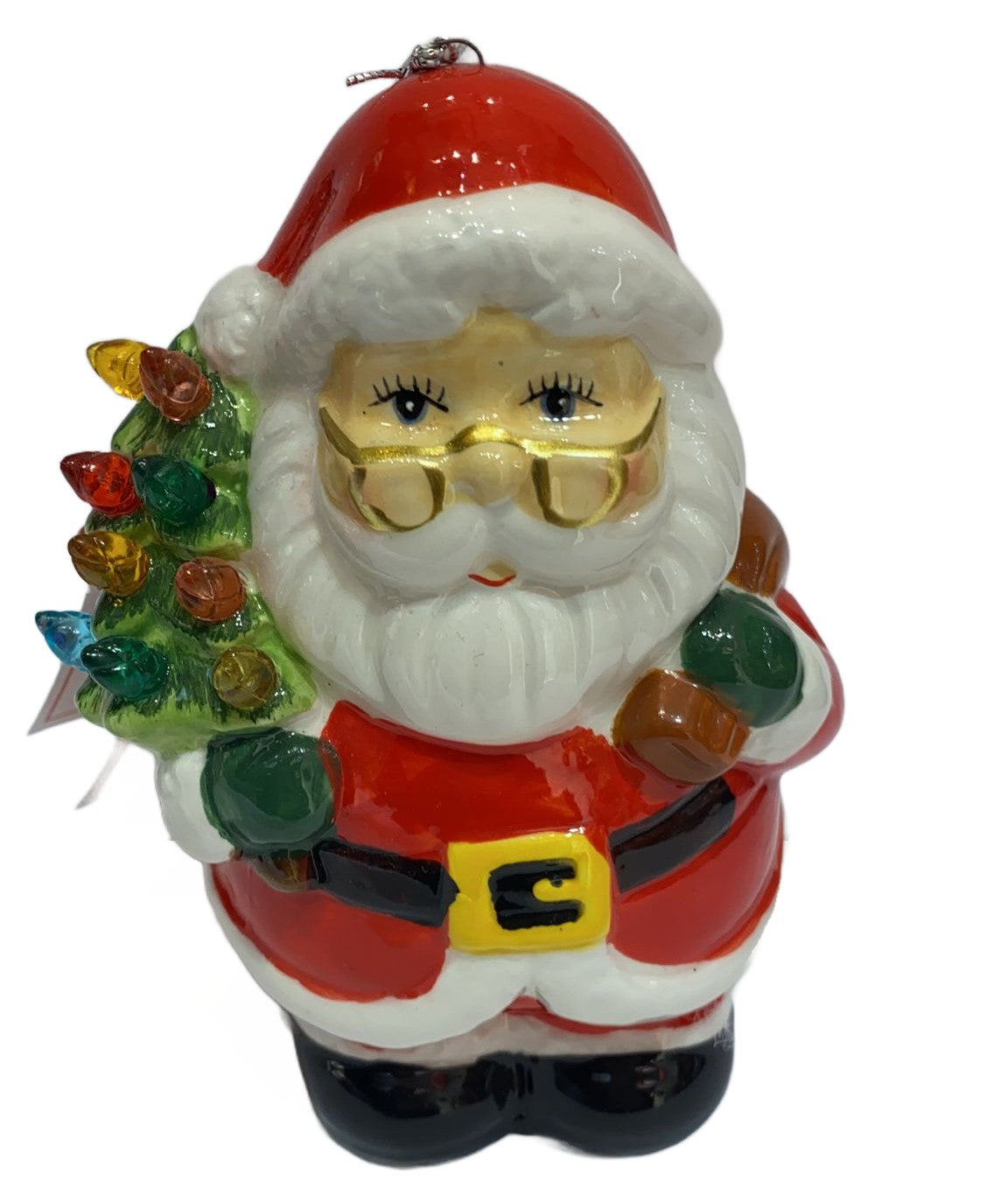 Addobbo Albero Di Natale Babbo Natale Con Luci Led