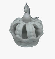 Addobbo Albero Di Natale Corona Bianca In Ceramica