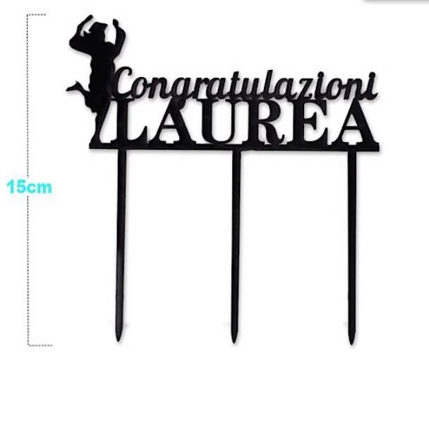 Topper Torta Congratulazioni Laurea