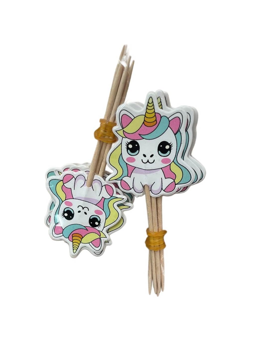 Stuzzicadenti Di Compleanno Unicorno 9cm 12pz
