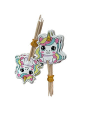 Stuzzicadenti Di Compleanno Unicorno 9cm 12pz