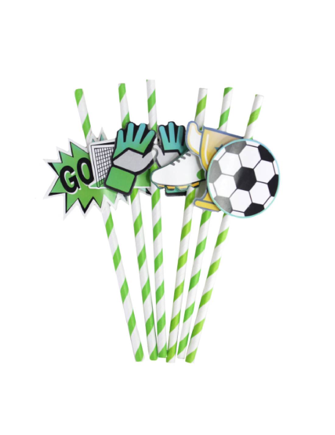 Cannucce Di Carta Trofeo Di Calcio 6pz