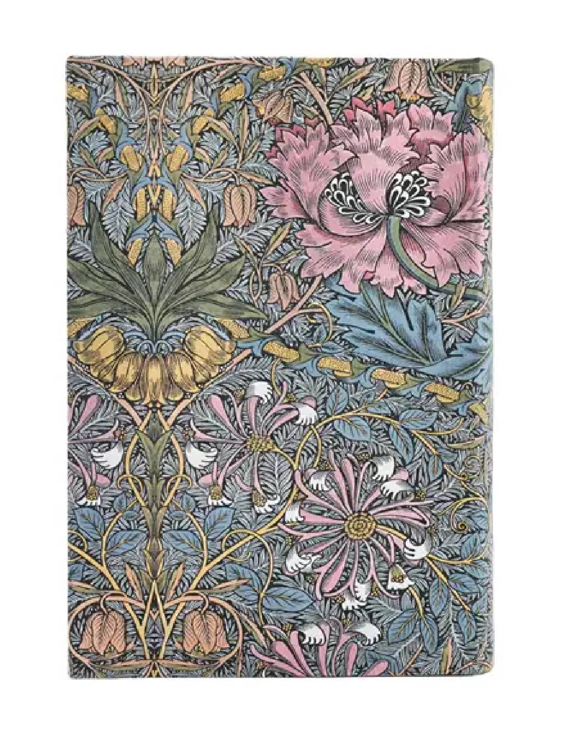 Agenda Paperblanks 2026 Mini 12 Mesi Giornaliera Morris Caprifoglio Rosa