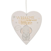 Targa Forma Cuore Dumbo Welcome To The World