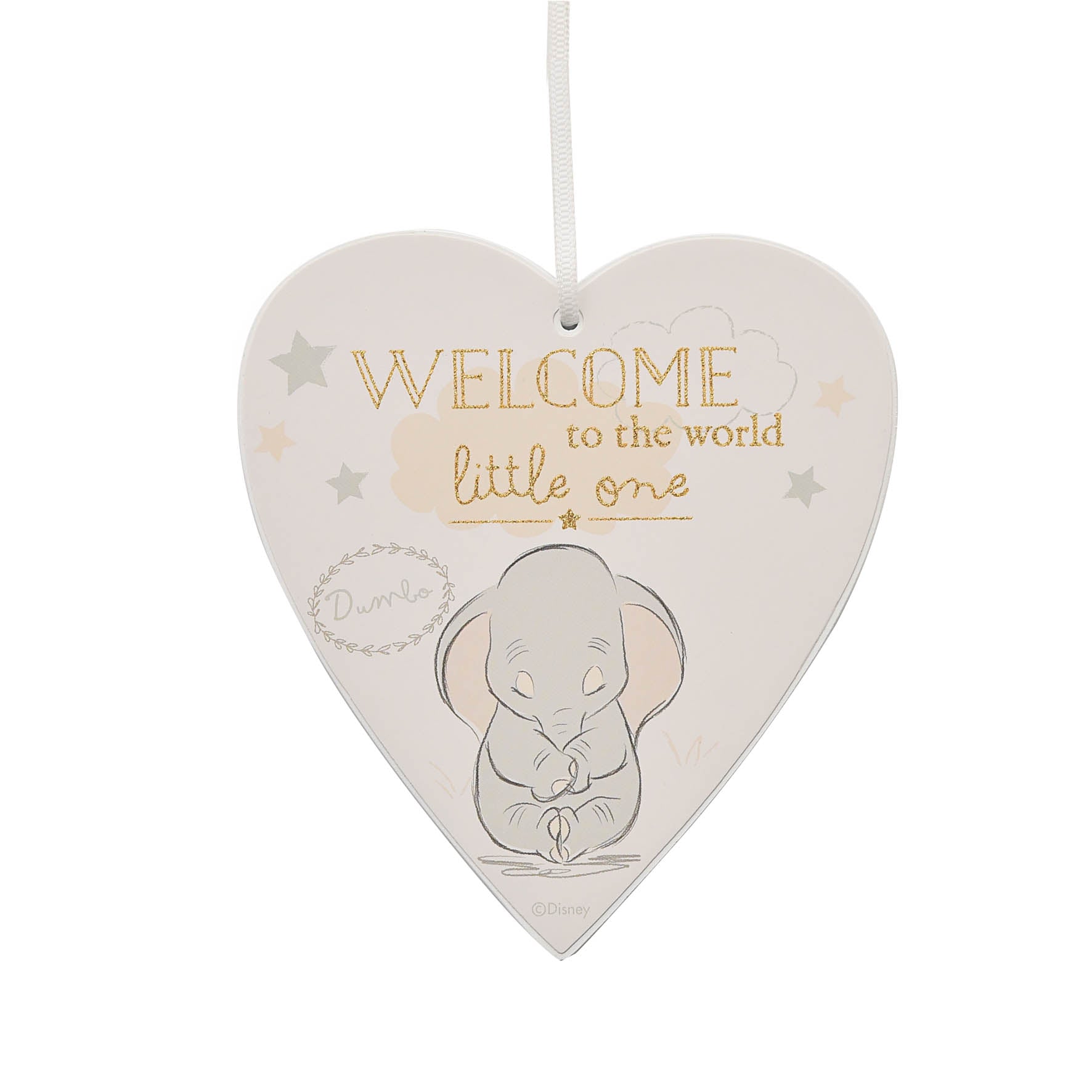Targa Forma Cuore Dumbo Welcome To The World