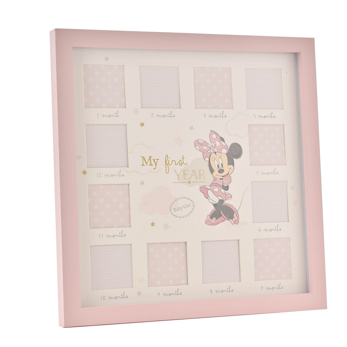 Cornice Portafoto Disney Minnie 12 Mesi Rosa