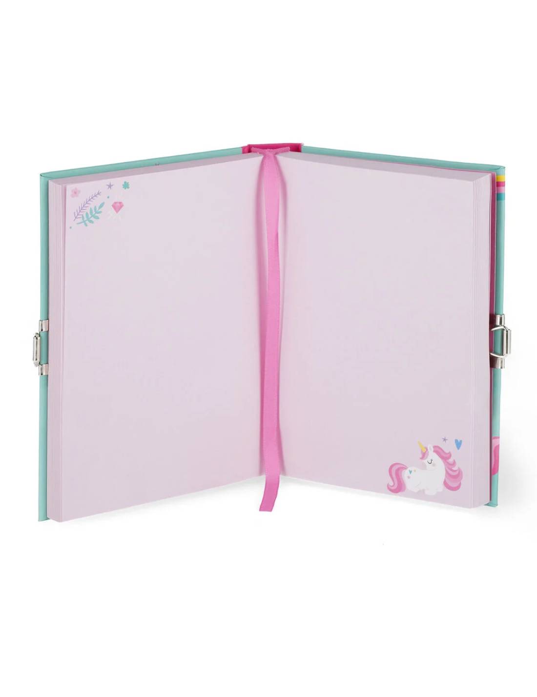 Diario Segreto Turchese Unicorno Con Lucchetto Legami