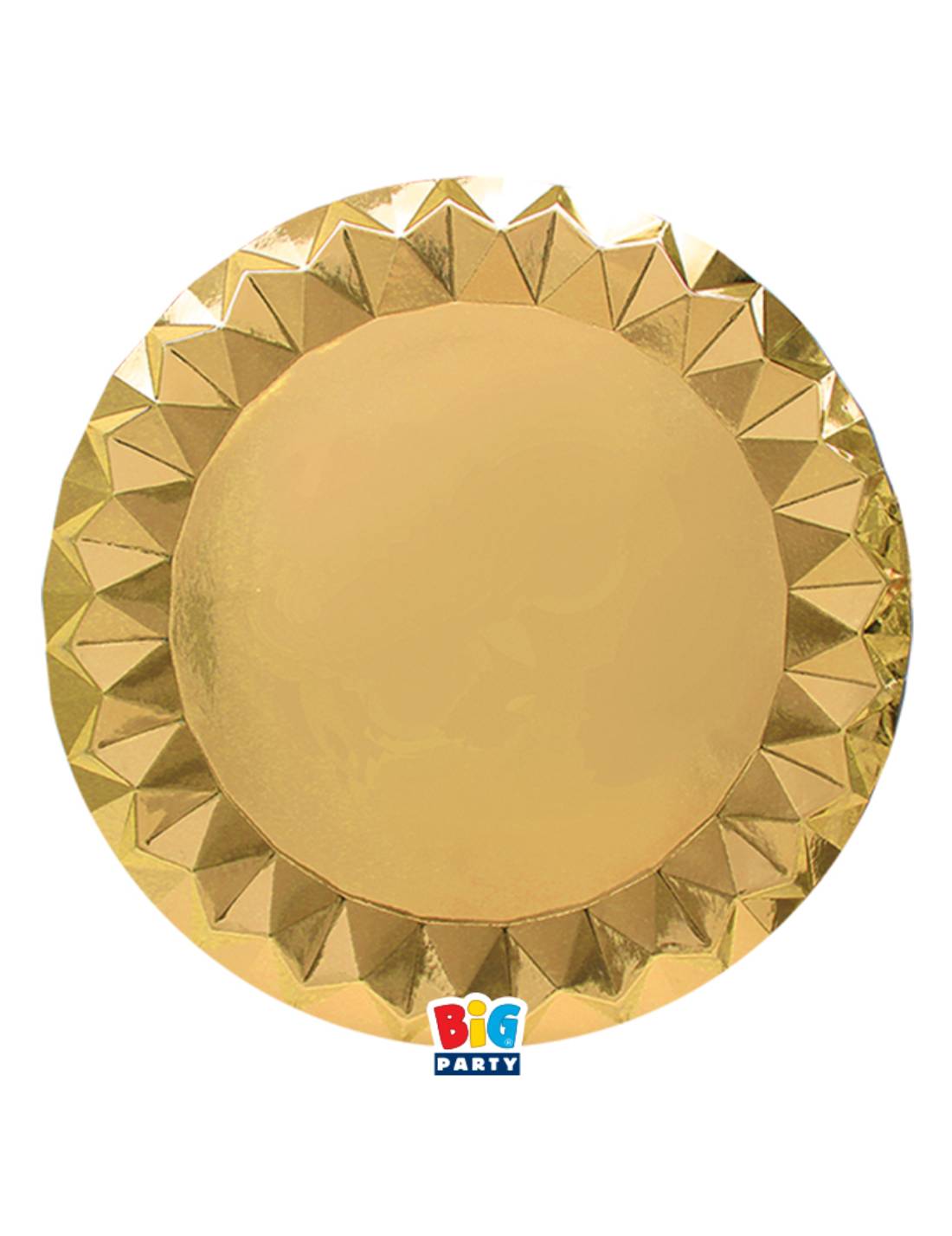 Sottopiatti Di Carta Diamantati Oro 18cm 6pz