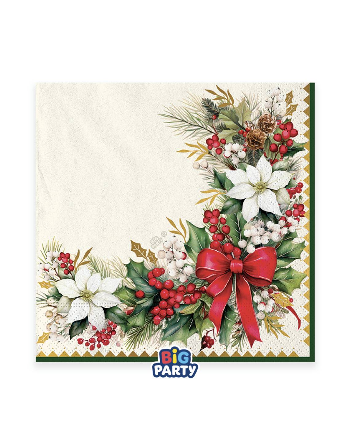 Tovaglioli di Carta Vintage Christmas 33cm 16pz