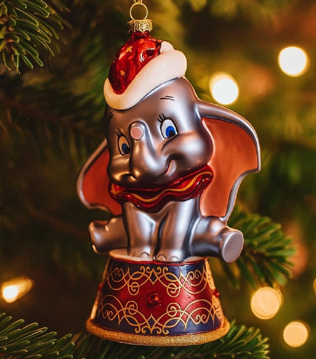 Addobbo Albero Di Natale In Vetro Disney Dumbo 15cm