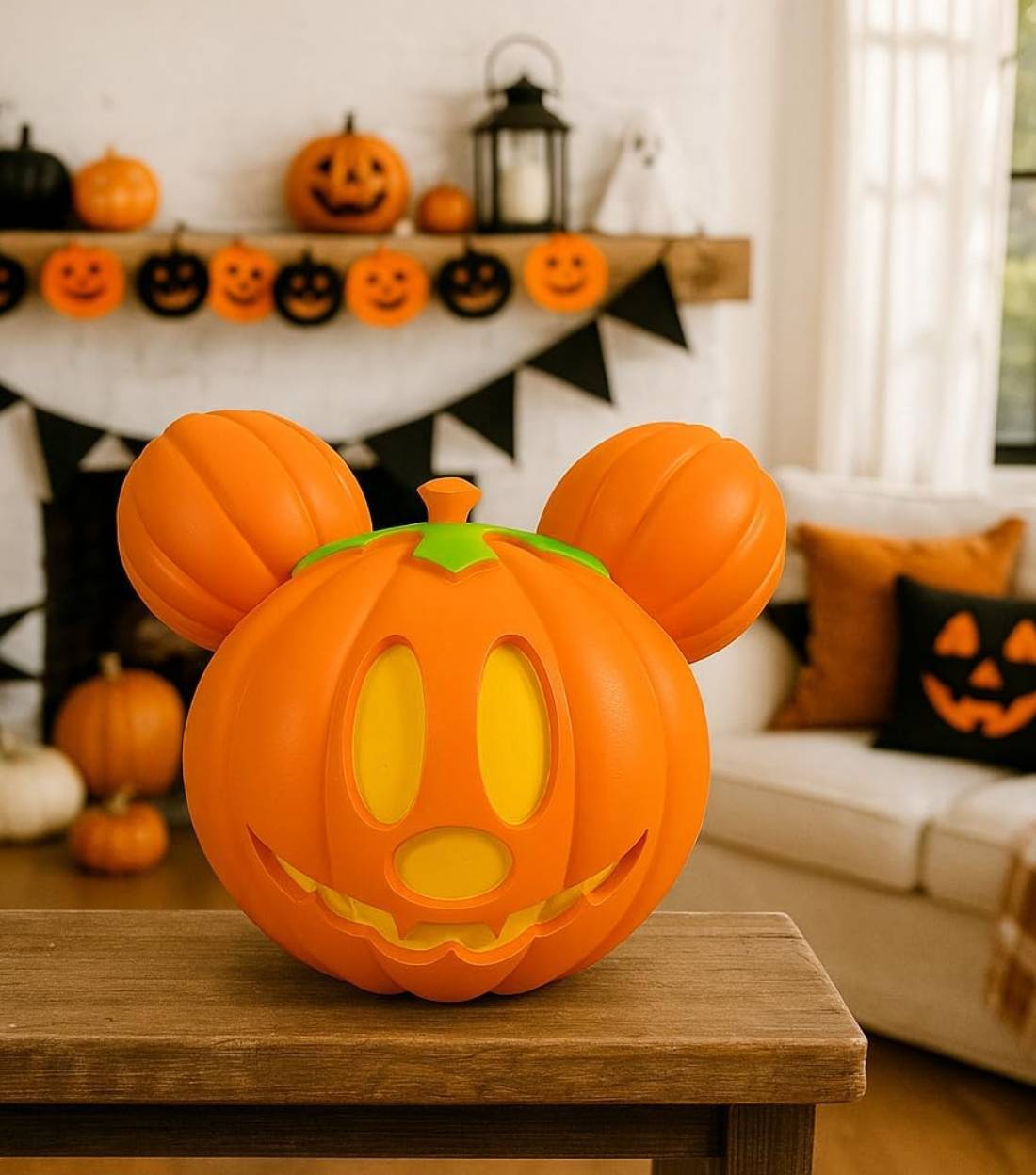 Lanterna Zucca Disney Topolino Mickey Mouse LED 20cm