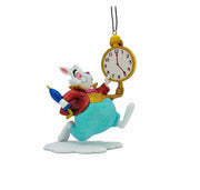 Addobbo Albero Di Natale Disney Bianconiglio Alice Nel Paese Delle Meraviglie 3D 12cm