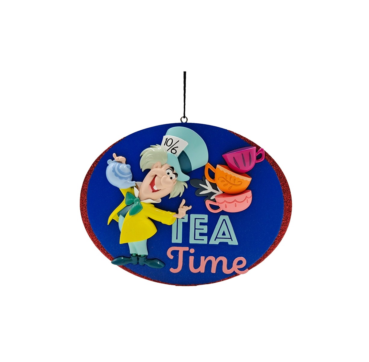 Addobbo Albero Di Natale Disney Il Cappellaio Matto Con Tazza Di Thè 2D