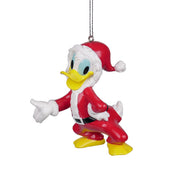 Addobbo Albero Di Natale Disney Paperino Vestito Da Babbo Natale 3D 10cm