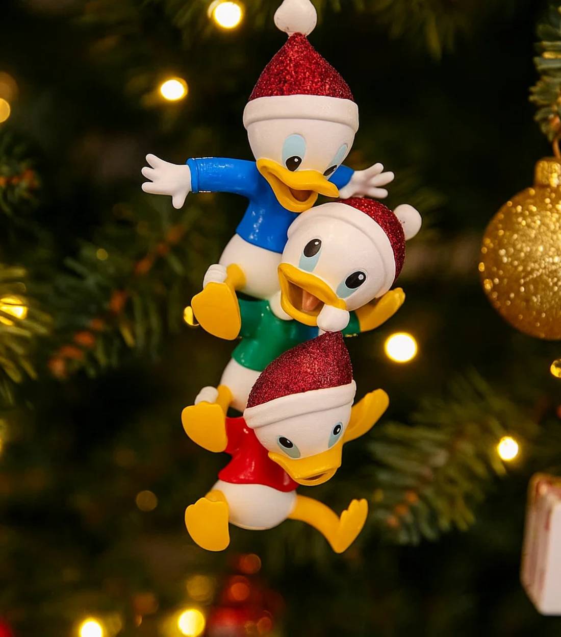 Addobbo Albero Di Natale Disney Qui Quo E Qua 12cm