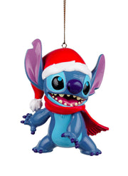 Addobbo Albero Di Natale Disney Stitch Con Cappello Babbo Natale 3D 11cm