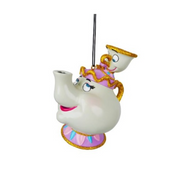 Addobbo Albero Di Natale Disney Mrs Potts E Chip La Bella E La Bestia 3D