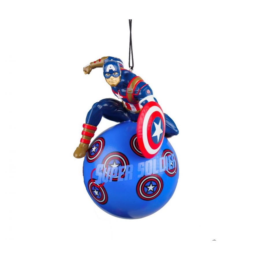 Addobbo Albero Di Natale Marvel Capitan America 3D