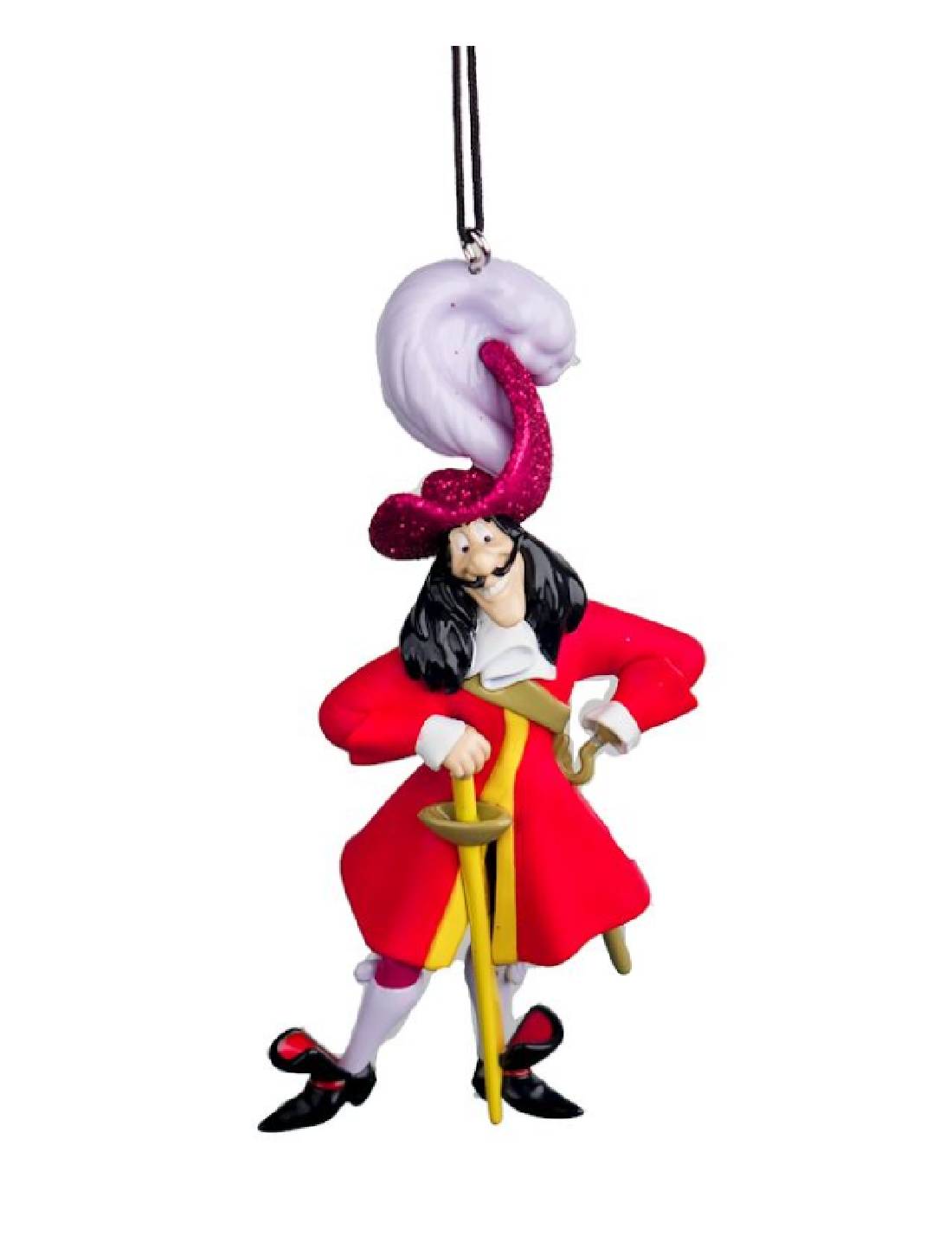 Addobbo Albero Di Natale Disney Capitan Uncino 3D 10cm