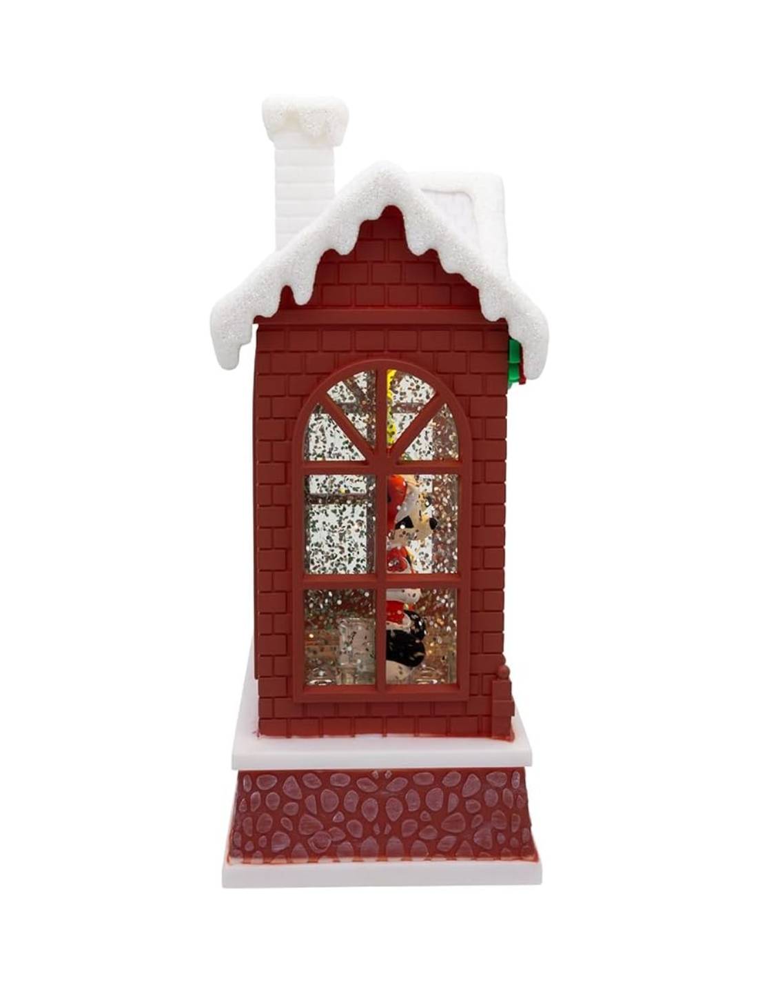 Addobbo Di Natale Lanterna Disney Topolino e Minnie Babbo Natale 19cm