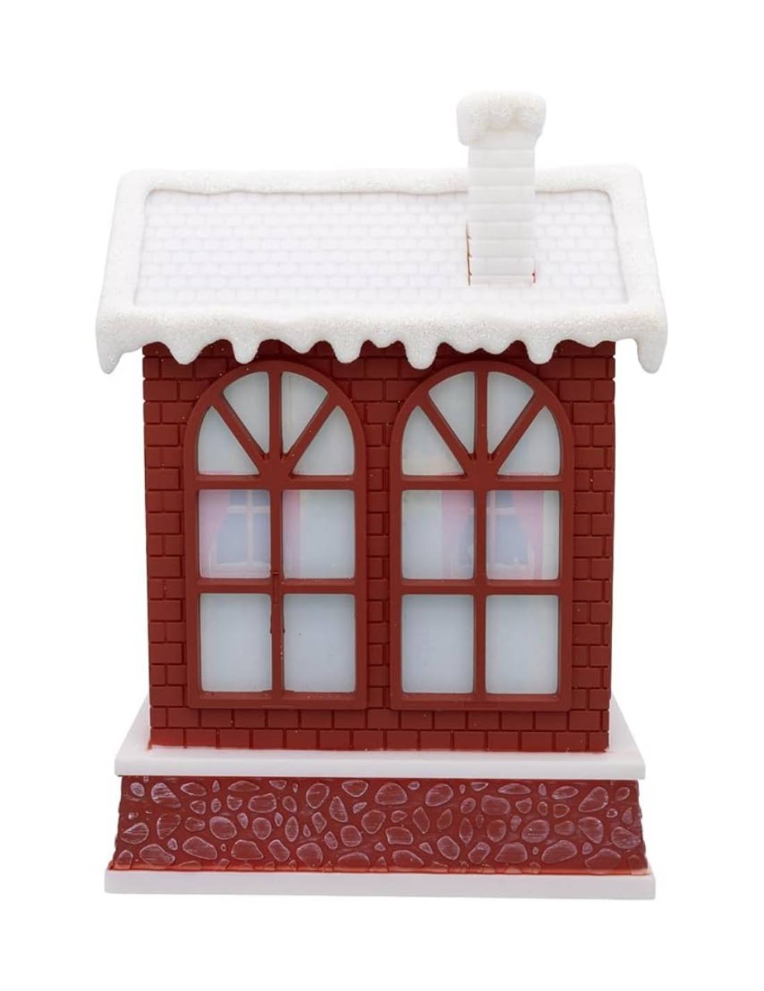 Addobbo Di Natale Lanterna Disney Topolino e Minnie Babbo Natale 19cm