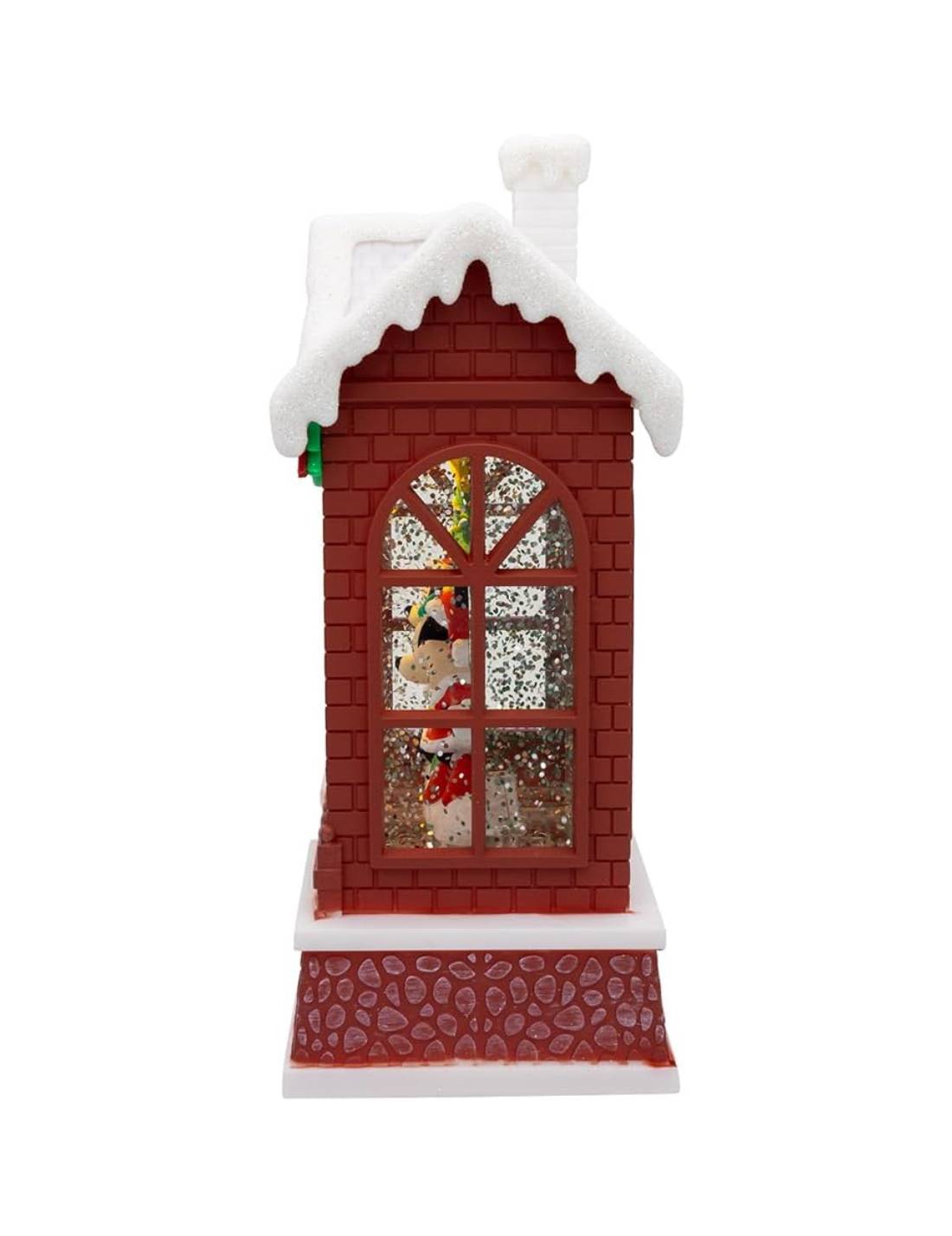 Addobbo Di Natale Lanterna Disney Topolino e Minnie Babbo Natale 19cm