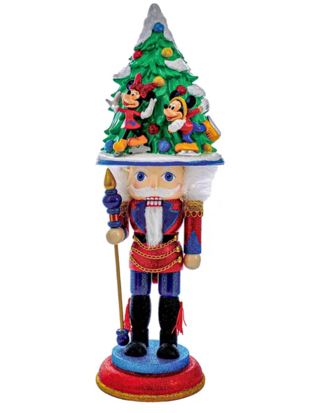 Addobbo Di Natale Schiaccianoci Albero Disney Con Topolino E Minnie 40cm