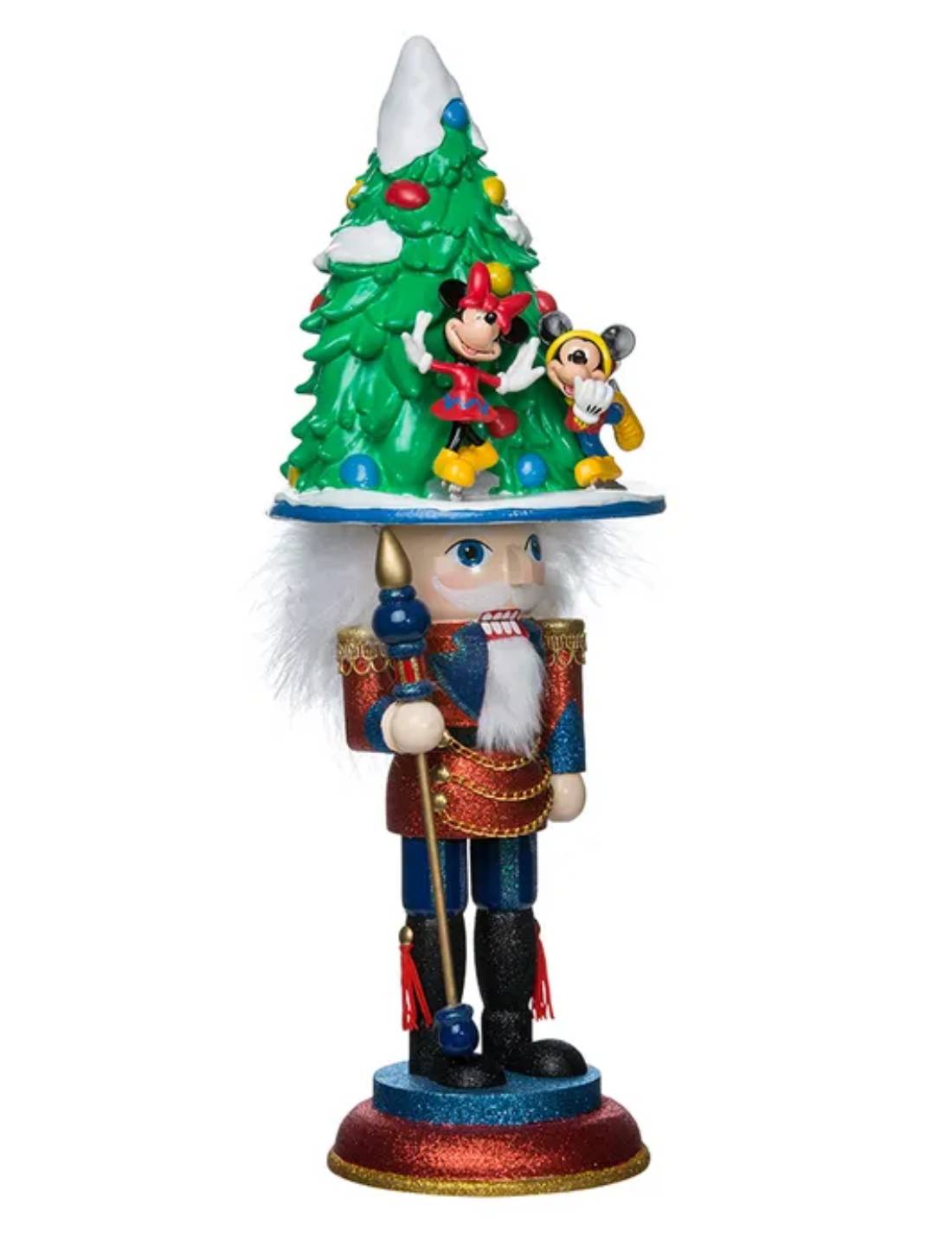 Addobbo Di Natale Schiaccianoci Albero Disney Con Topolino E Minnie 40cm