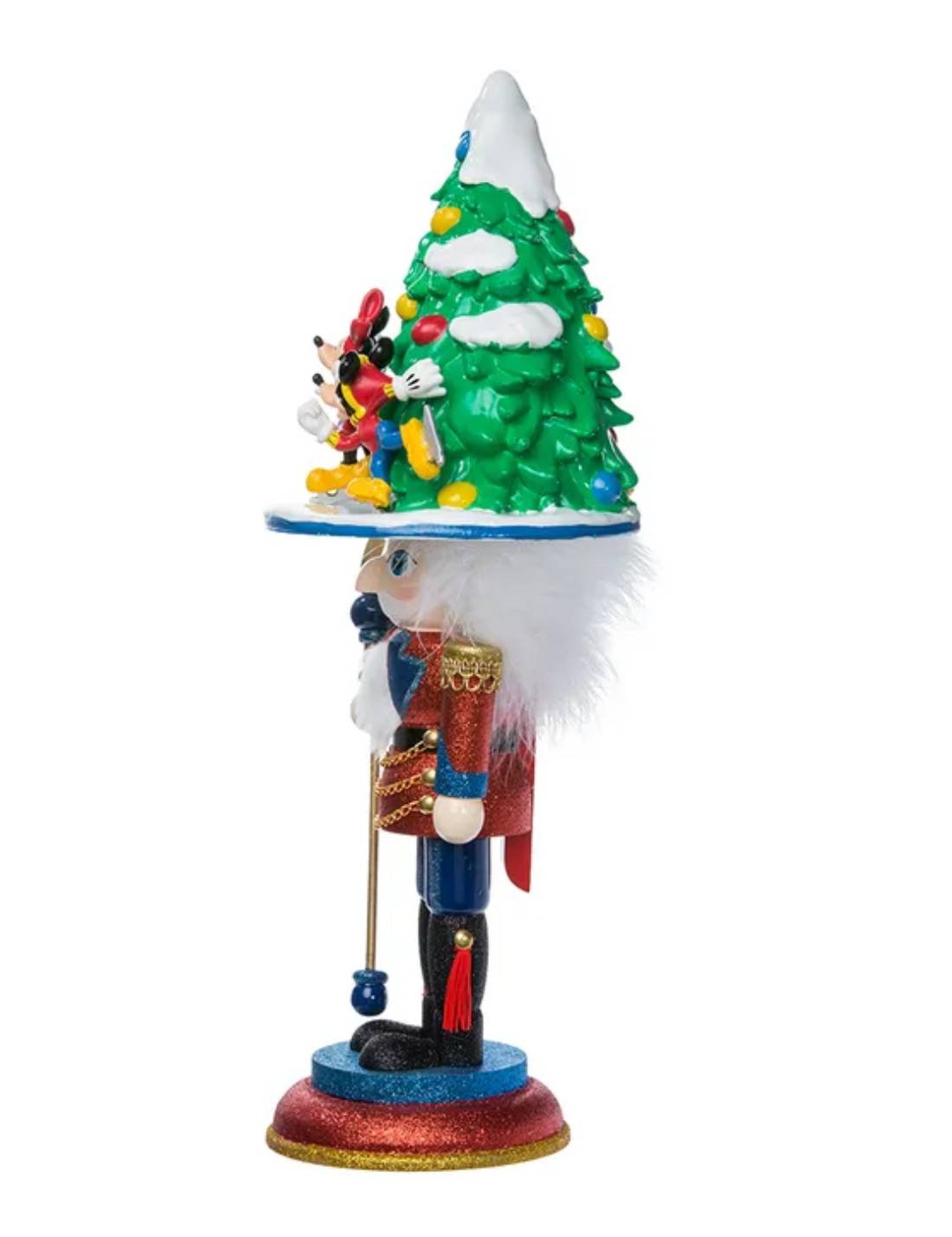 Addobbo Di Natale Schiaccianoci Albero Disney Con Topolino E Minnie 40cm
