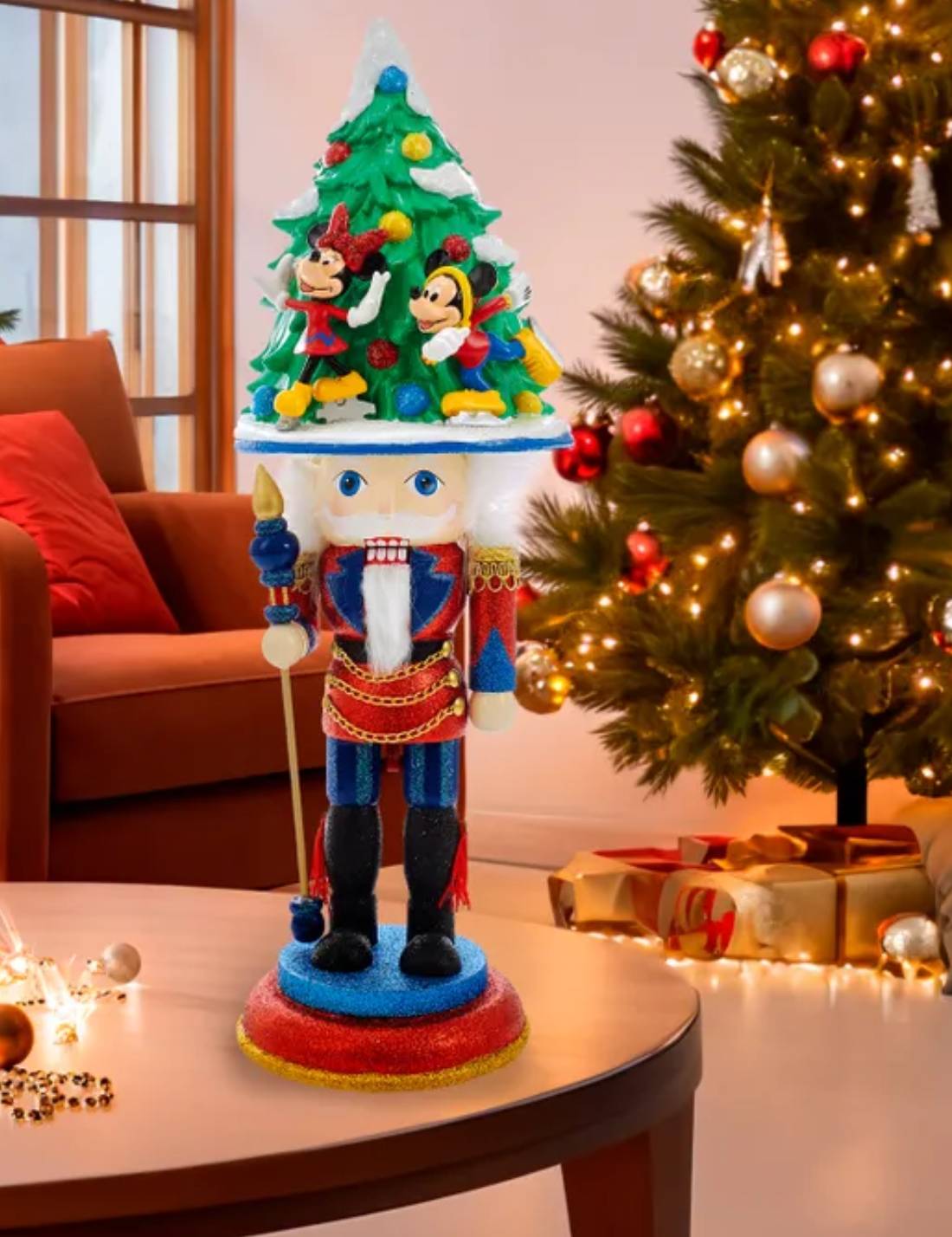 Addobbo Di Natale Schiaccianoci Albero Disney Con Topolino E Minnie 40cm