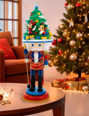 Addobbo Di Natale Schiaccianoci Albero Disney Con Topolino E Minnie 40cm