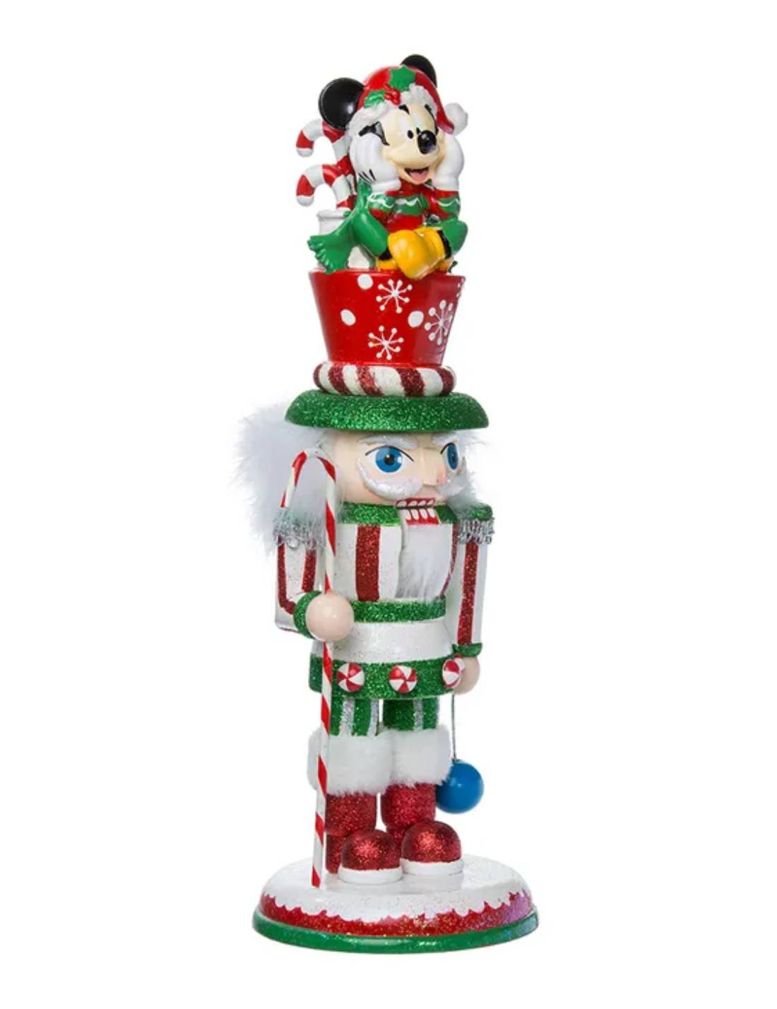 Addobbo Di Natale Schiaccianoci Disney Topolino Seduto Sul Cappello 35cm