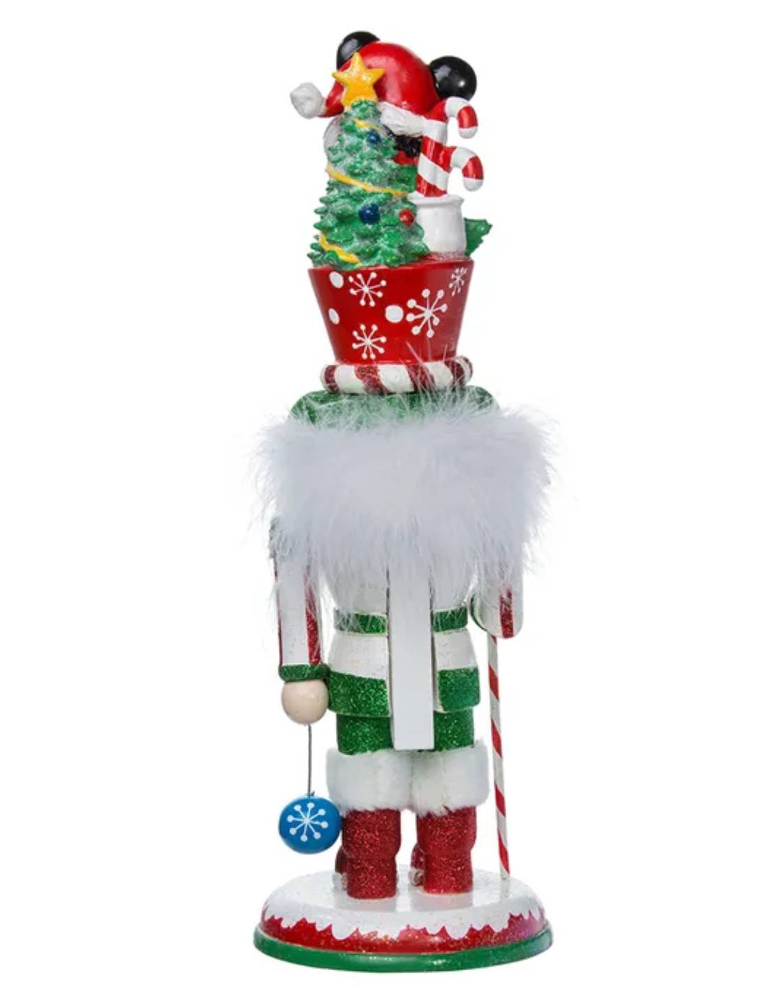 Addobbo Di Natale Schiaccianoci Disney Topolino Seduto Sul Cappello 35cm
